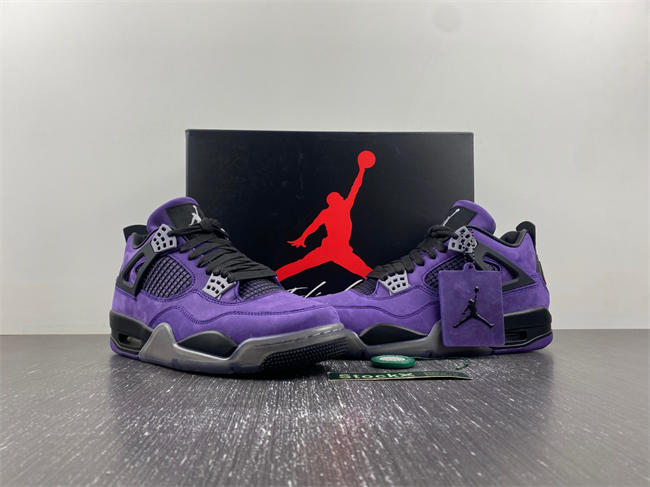 Jordan4 Travis Scott Purple (Friends and Family) 766296 LN4